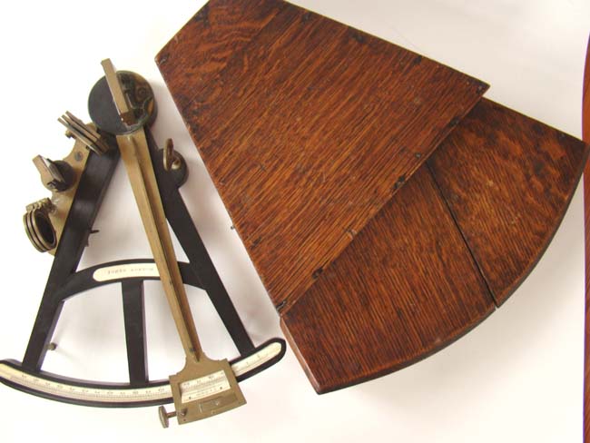 An early 19th century ebony framed sextant by Thomas Jones of London